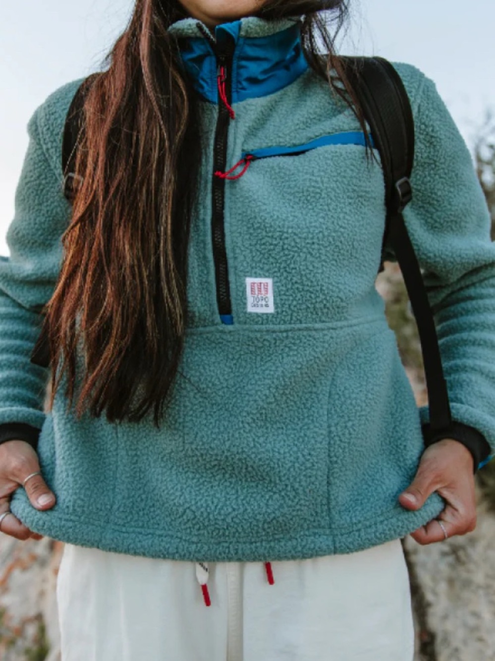 Topo Designs Mountain Fleece Quarter-Zip Pullover